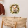 Cute Bunny Garland for Children's Bedroom Kindergarten Background Decorative Wall Stickers