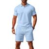 2025 Men's Slim Fit Summer Sports Polo & Shorts Set
