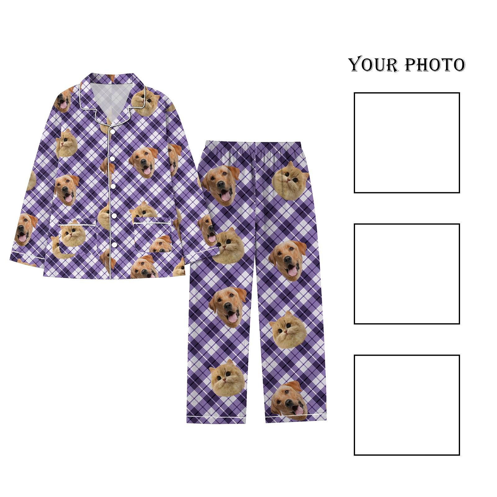 

Персонализированные пижамы с лицами для мужчин и женщин, пижамы в подарок для семьи, мамы-кошки, мамы-собачки, индивидуальный рождественский комплект XL