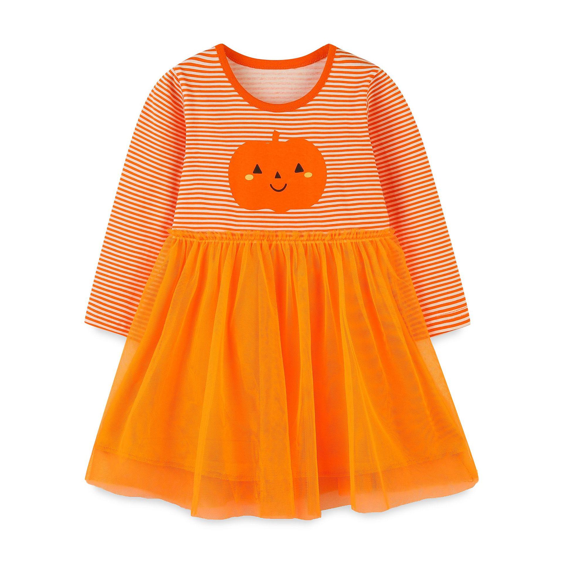 European Style Girls Halloween Mesh Princess Dress - Cute Autumn Baby Dress 5 Years (115 cm)