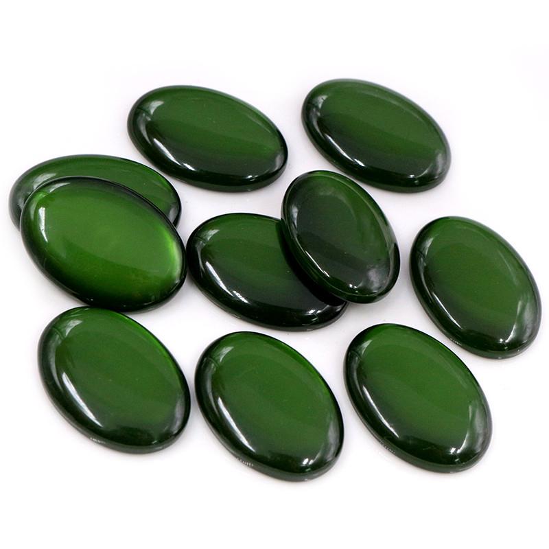 New Fashion 10pcs 18x25mm Mix Color Flat Back Resin Cabochons Cameo