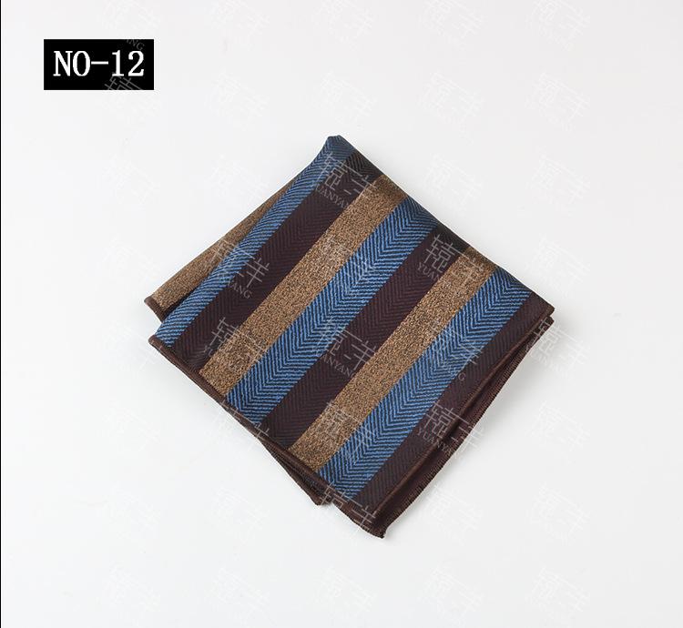 Men'S Handkerchief Square Towel Polyester Cashew Flower Suit Pocket Towel Dress Square Towel