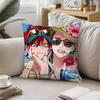 Anime Cool GgokurakugaiS Pillow Case Pattern Printed Pillowcase For Living Room Sofa Cushion Cover  Bedroom Decor