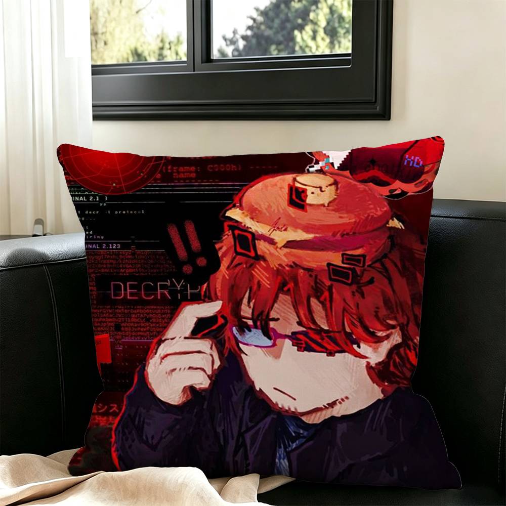 007n7 Square Double-Sided printed Pillow Case Bedroom Bedside Pillow Sofa Cushion Cover