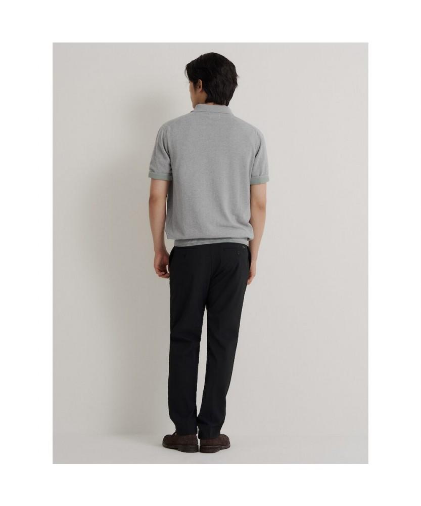 Binpolmen Poly Elastic Waist Standard Fit Pants Black