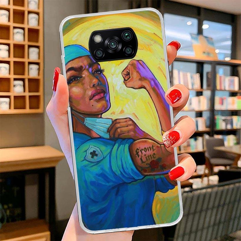 Medicine Nurse Doctor Cover Phone Case For Xiaomi Poco F7 Ultra X7 X6 X5 Pro M7 Redmi 15C 15 13C 13 12C 12 10C 10 9A 9C 9T 9 She