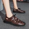 Fashion Genuine Leather Summer Shoes Retro and Trendy Men's Styles Daily Business Office Dress Up Party Quality New Shoes Breathable
