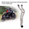 Motorcycle Full Exhaust System Vent Front Pipe Link for Yamaha MT 07 FZ 07 2014 2017(Straight)