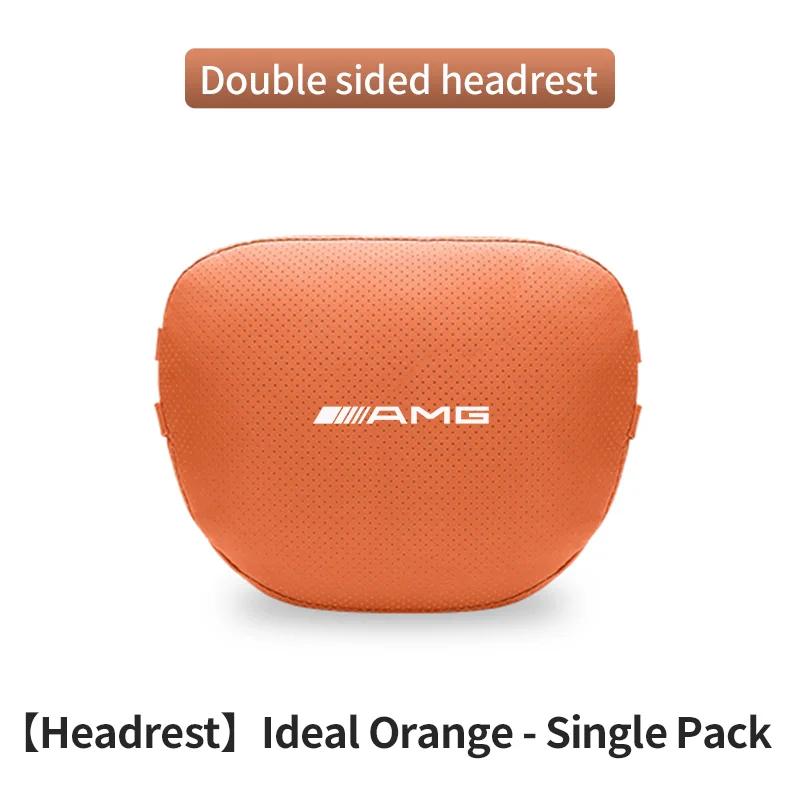 Car Sticker Car Headrest Neck Support Lumbar Rest Cushion Neck Pillow For Mercedes-Benz AMG A C E S V Class Sprinter GLC ML SLK