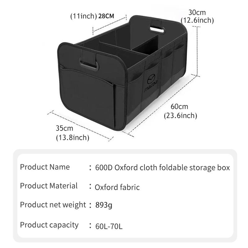 For Mazda Car Interior Trunk Storage Box Leather Tools Storage Case Bag 3 6 CX5 2 CX3 CX9 MX5 RX8 Axela Demio Atenza MS
