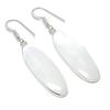 Natürlicher Selenit Edelstein 925 Sterling Silber Schmuck Ohrring 5,4 cm AEE-10855