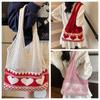 Leisure Crochet Bag Boho Weave Shoulder Bag Elegant Knitted Tote Bag  Travel