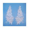 Pair Flower Children'S Clothing Water-Soluble Lace Clothing Accessories Hollow Embroidery Applique Lace Flower Jewelry Wedding Dress Wedding Shoes