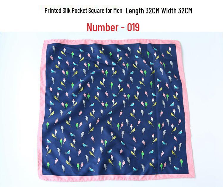 Men's Retro Wedding Pocket Square - Groom & Best Man Viscose Handkerchief Scarf