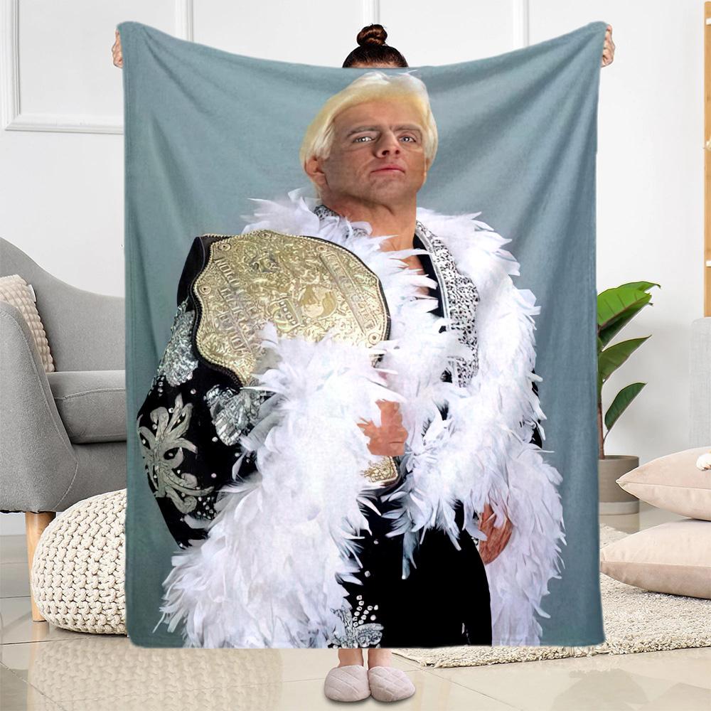 Ric Flair Blankets Are Suitable for Living Rooms,making Them an Ideal Choice for Outdoor Travel and Gifts.