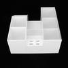 Eyelashes Extension Tool Storage Box Makeup Beauty Nail Art Tool Case Organizer (White)