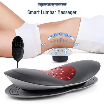 Electric Lumbar Massager with Vibration, Heat, and Traction