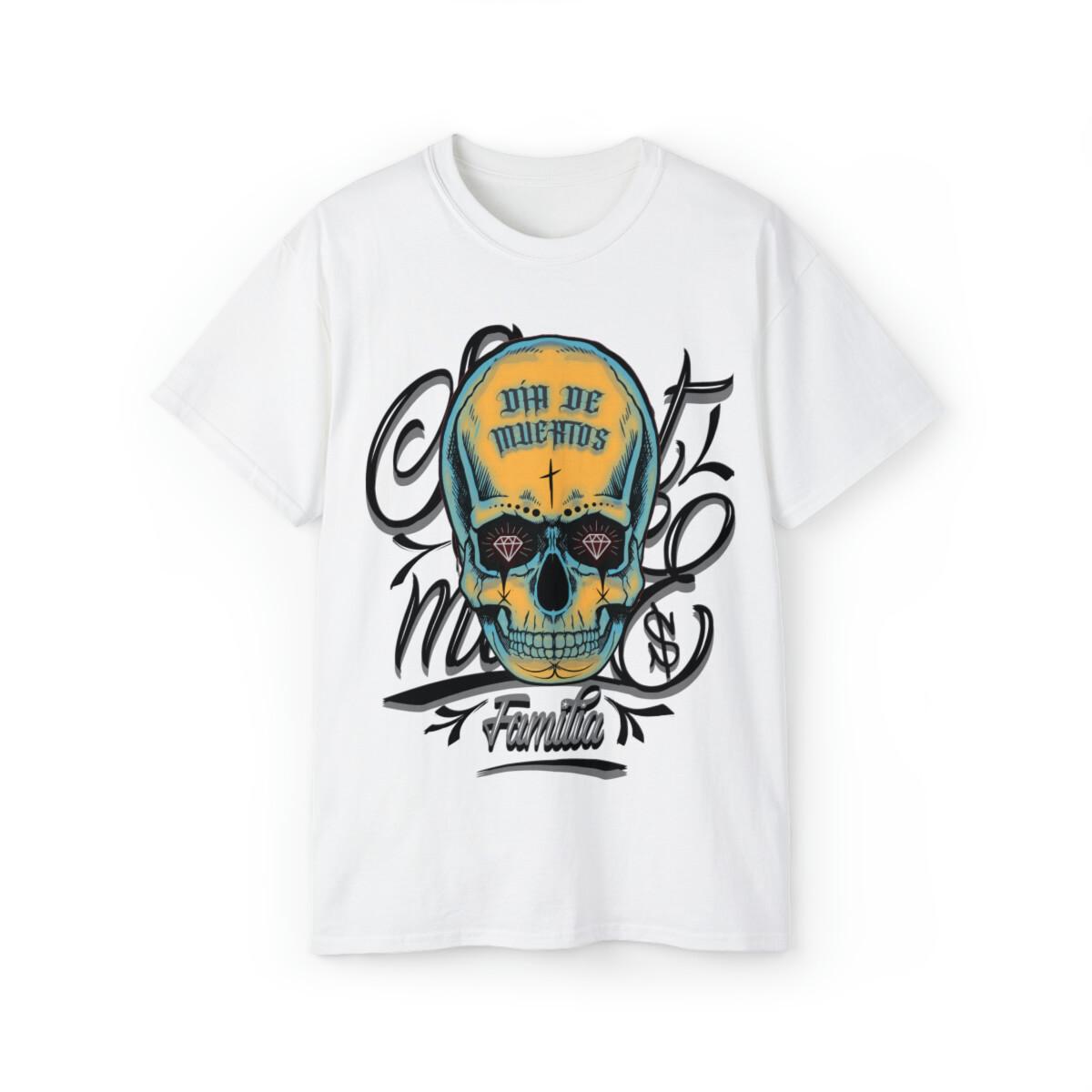 

Dia De Muertos t-shirt Skull Chicano Cholo Mexican 5XL 4XL 3xl Xxl Xl L M S 5XL різнокольоровий
