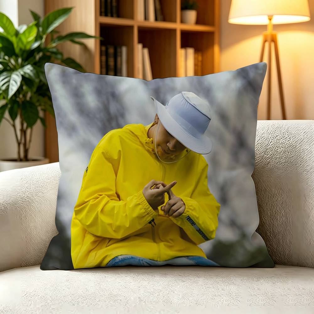 FFamous Argentine Rapper Milo J Pillow Case Square DoubleSided Sofa Cushion Cover Bedroom Bedside Pillow