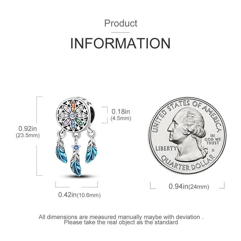 Authentic Charm Bead Charms copper Starlight Night Dreamcatcher Bead Charms Compatible With Charm Bead Charms Plata Bracelets for Women Jewellery Maki
