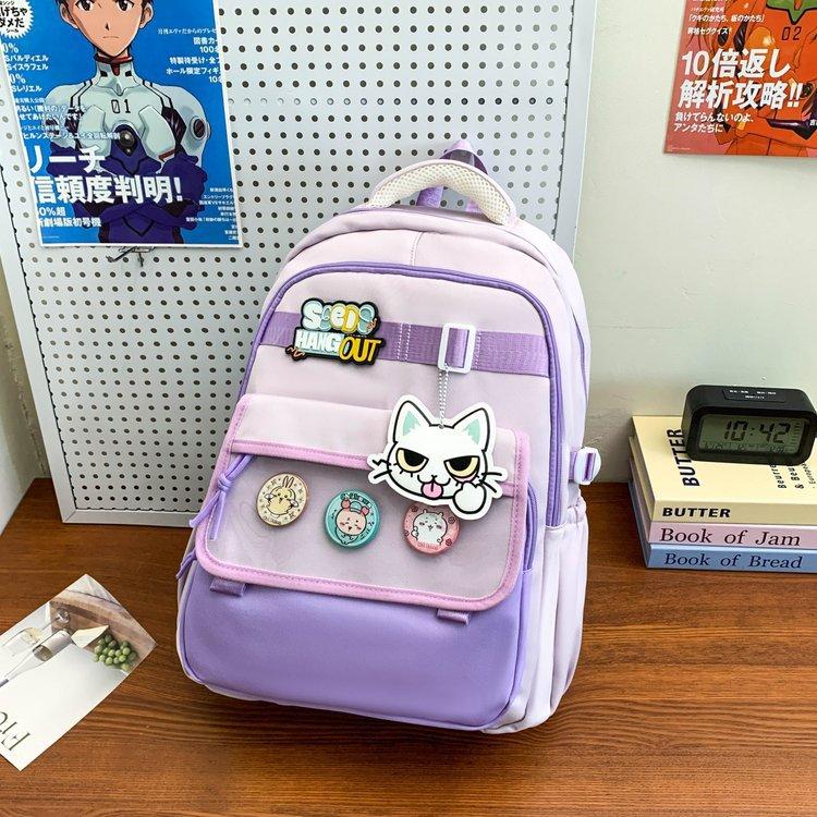 Schoolbag Schoolbag Female Junior High School High School Students Large Capacity Primary and Secondary School Students Fourth