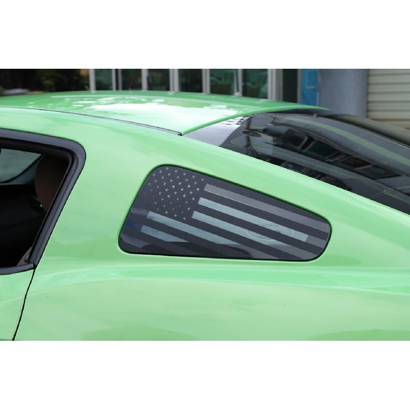 Rear Window Triangle Glass Decoration Cover Stickes for Ford Mustang 2008 2009 2010 2011 2012 2013 2014 Car Exterior