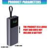 ABS Power Battery Assembly Kit Battery Holder Case PD20W Quick Charging Support for Electronics Easy To Build