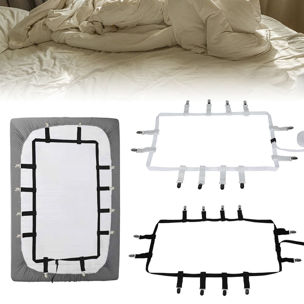 Slip-Resistant Bedding Holder Straps Mattress Clip Belt Grippers Elastic Fastener Bed Sheets Buckle