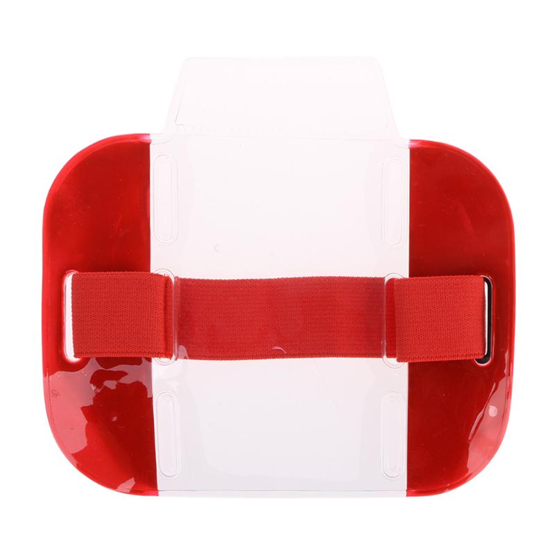 Elastic Arm Band ID Badge Holder Photo Armband Credit Card Case