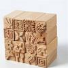 Holzkeramik Cartoon Massivholz Kreative Tonform Siegel Mondkuchen Druck Textur Siegel