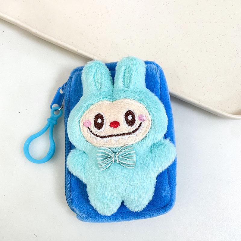 Cute Cartoon Plush Coin Purse, Lipstick Data Cable, Coin Bag Pendant, Creative Keychain, Backpack Decoration