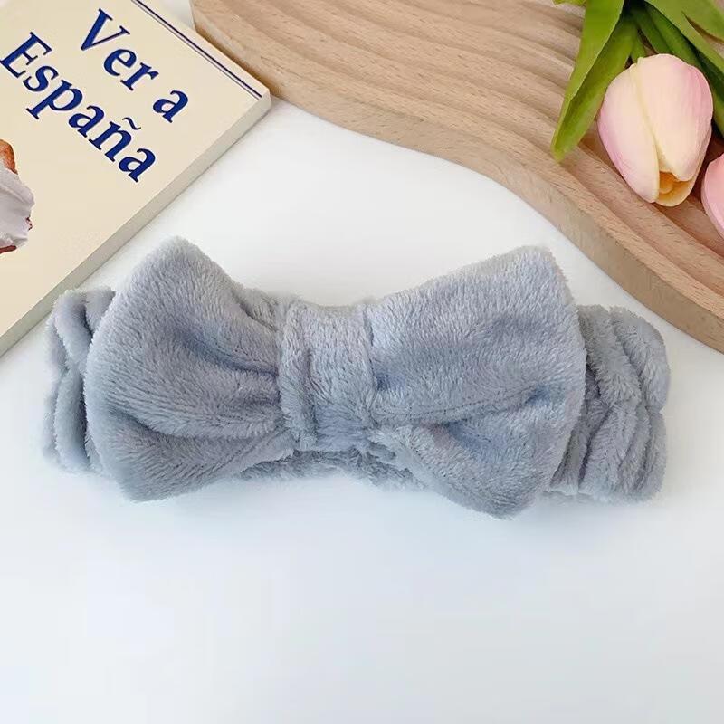 Повязка на голову с бантом из кораллового флиса Guraide