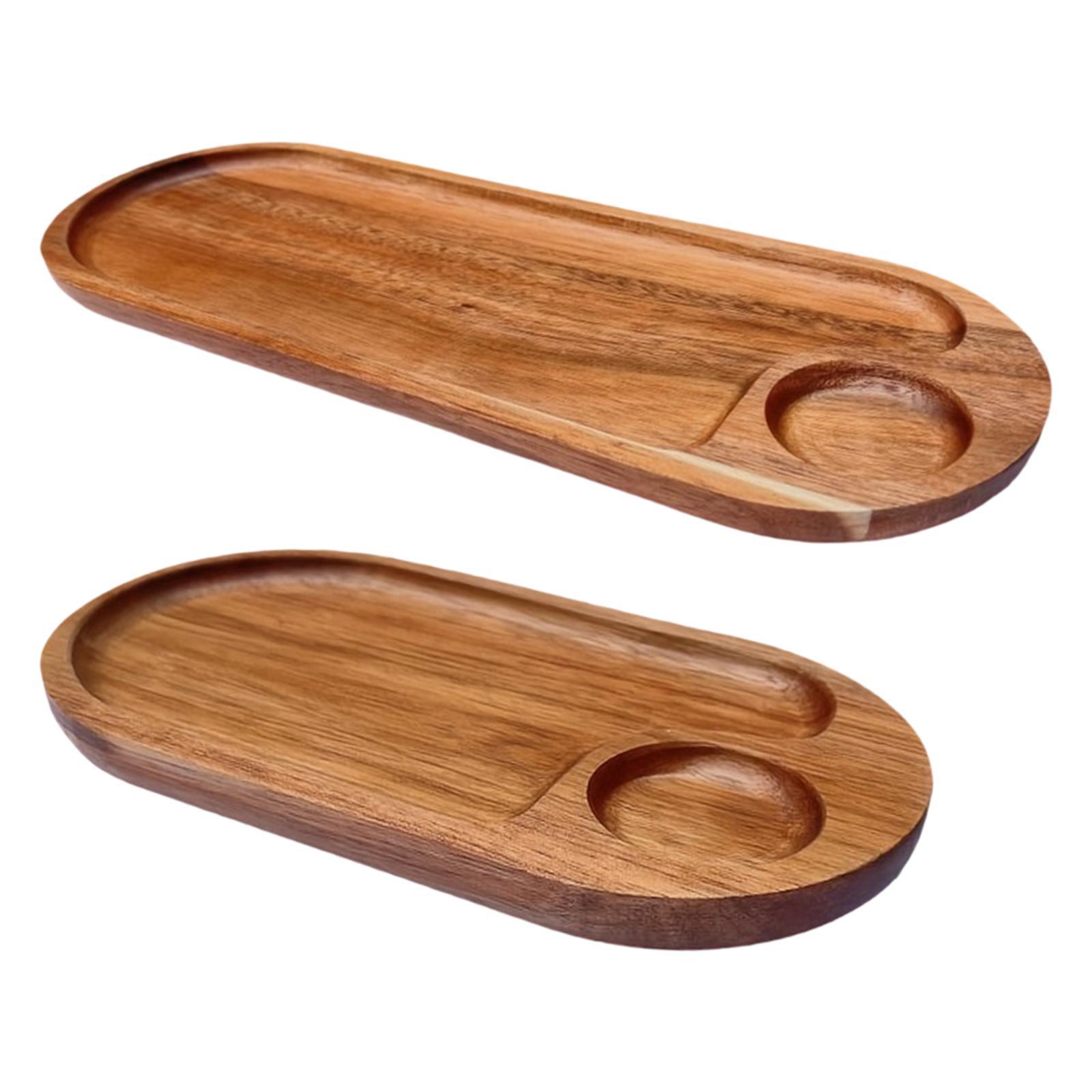 

Wooden Tray Dessert Plate Modern Housewarming Gift Dinner Tray Food Tray Food Platter for Home Kitchen Countertop Living Room S