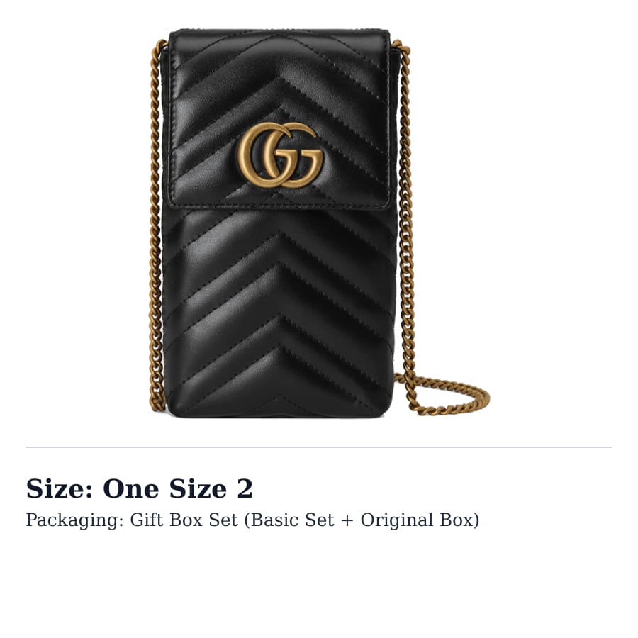 GUCCI Marmont Quilted Leather Shoulder Bag