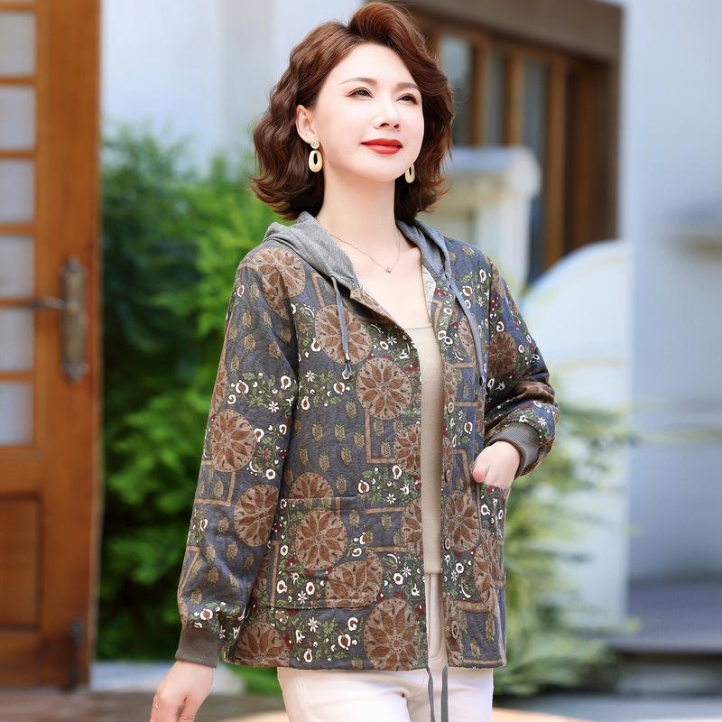 

Autumn Thin Jacket Short Jacket Shirt Medium Women s Hooded Casual Top 5XL (recommended 150-82.5kg) серый