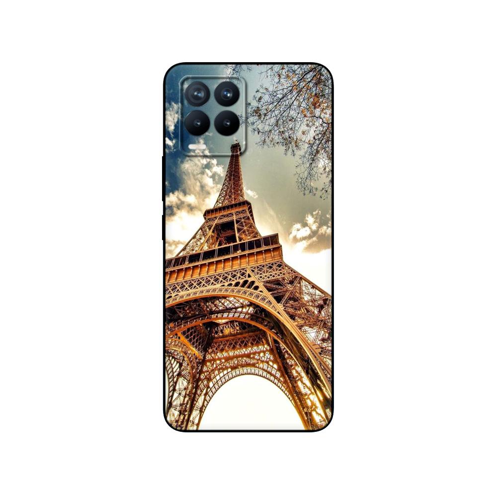 Pre puzdro Realme 8 6,4 palca Zadný kryt Pre puzdro na telefón Realme 8 Pro OPPO Realme8 4G RMX3085 Nárazník Mäkký silikónový 8pro čierne tpu puzdro