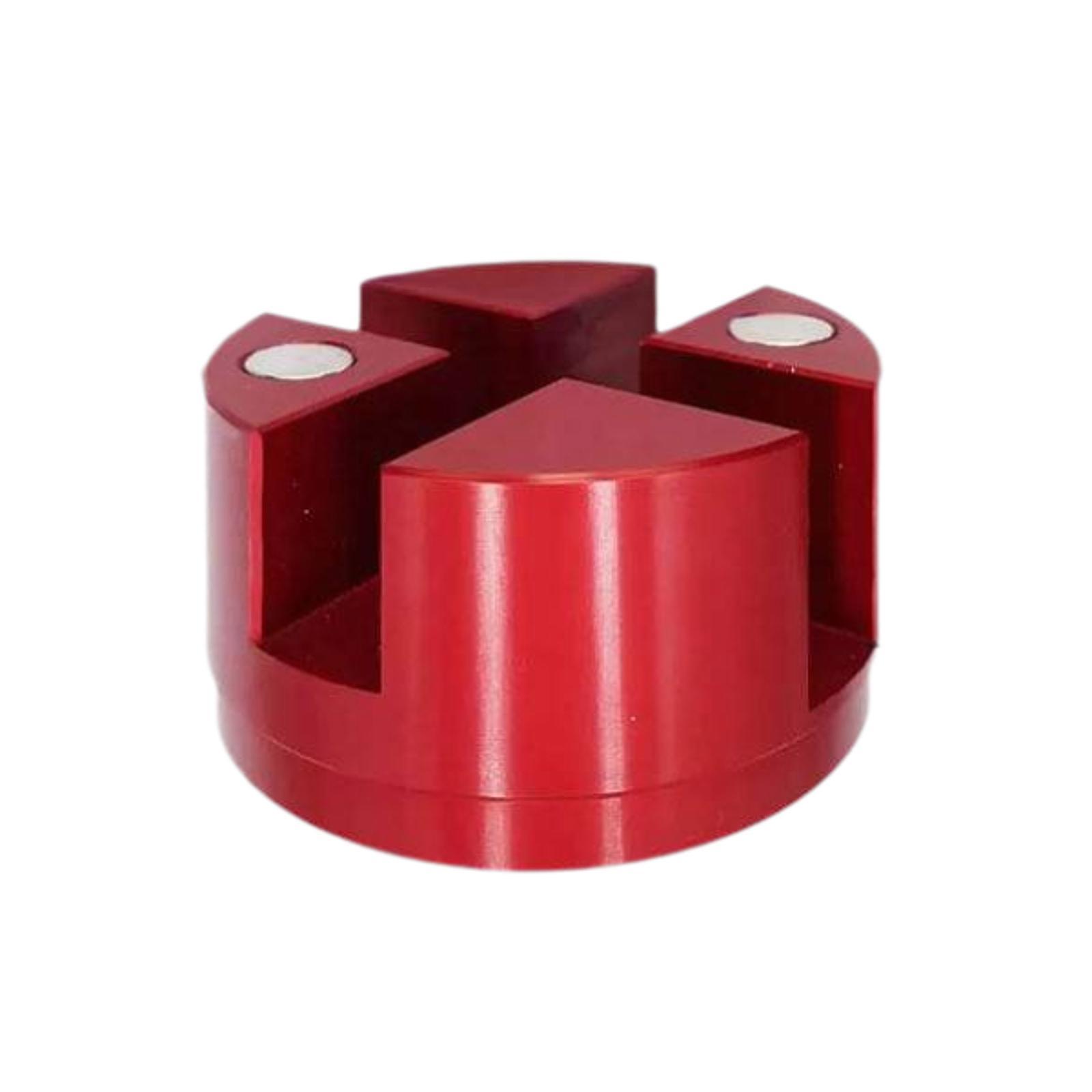 

Universal Magnetic Slotted Jack Pad Repair Parts Aluminum Alloy Lightweight Accessory Sturdy Dia 2inch Disk Floor Jack Adapter
