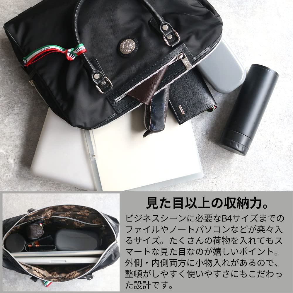 Orobianco Business Bag In Limonta Nylon and Saffiano Made In Nylon Saffiano Brand Commuter Recruitment Leather, Italy, SITRAK-C Briefcase, Men's,