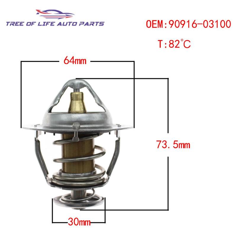 No.: 90916-03100 Engine Coolant Thermostat For Toyota 4RUNNER LAND CRUISER SEQUOIA TUNDRA LEXUS GS GX LS V8 9091603100