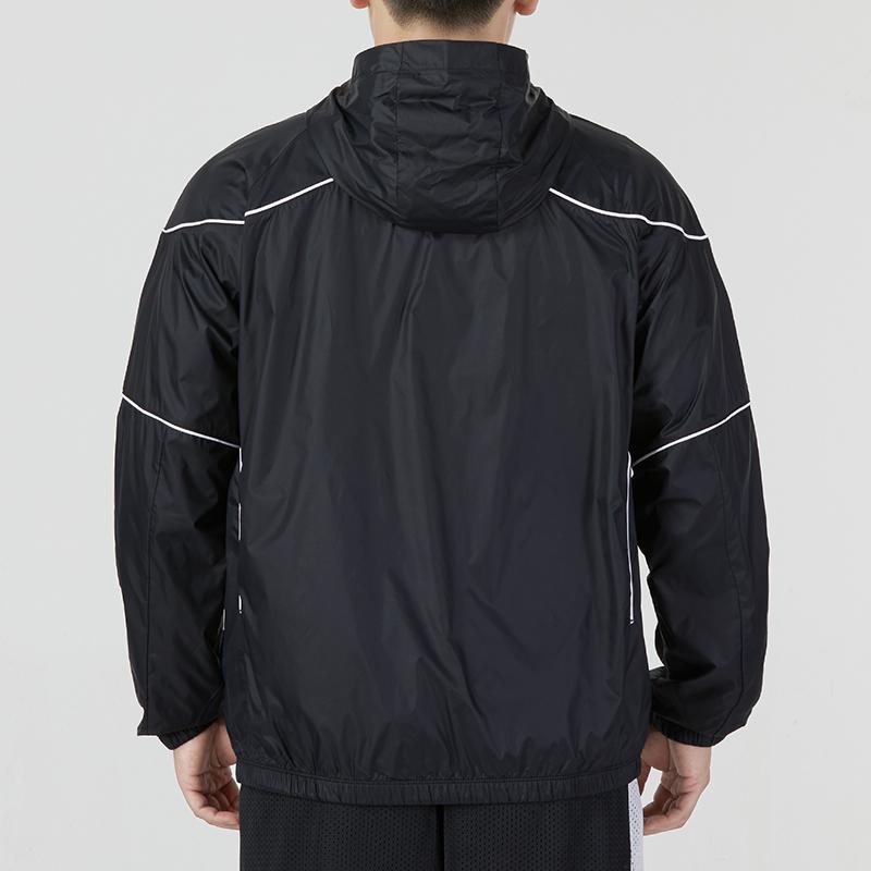 Under Armour Project Rock Brahma Jakke Med Rene Linjer Og Ensfarvet Logo, Afslappet Sport Vævet Hættejakke Til Mænd Sort 1373580-001