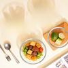 ZISIZ Transparent Glass Salad Bowl