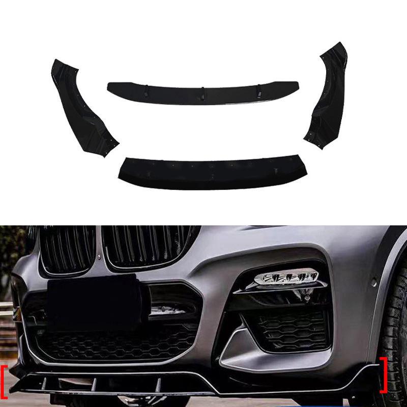 BMW X3 G01 Black Warrior Front Lip Kit, 4-Piece, ABS Material, 2017-2021 Model.