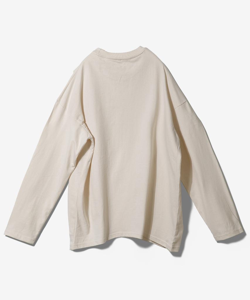 Paensyo Demonic Angel Overfit Long Sleeve - Natural Cotton