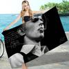 D-David B-Bowies Microfiber Printed Beach Towel Mountain Climbing Yoga Beach Swimming Running Absorbent Soft Towel