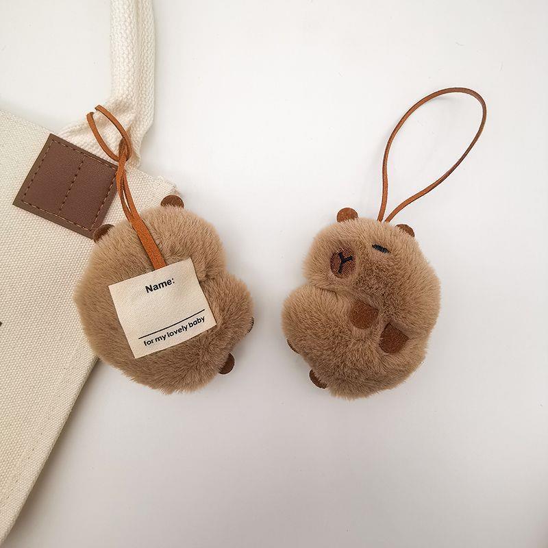 Adorable Capybara Star Cartoon Plush Pendant & Keychain Ornament