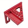 Woodworking Square ProtractorWoodworking Square with Dowel PinsAluminum Alloy Miter Triangular RulerAngler Scriber