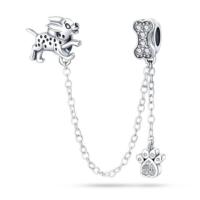 Seturi cu cască din argint 925 cu mărgele de trifoi Brelocuri de culoare zirconiu potrivire brățară colier femei bijuterii face cadou