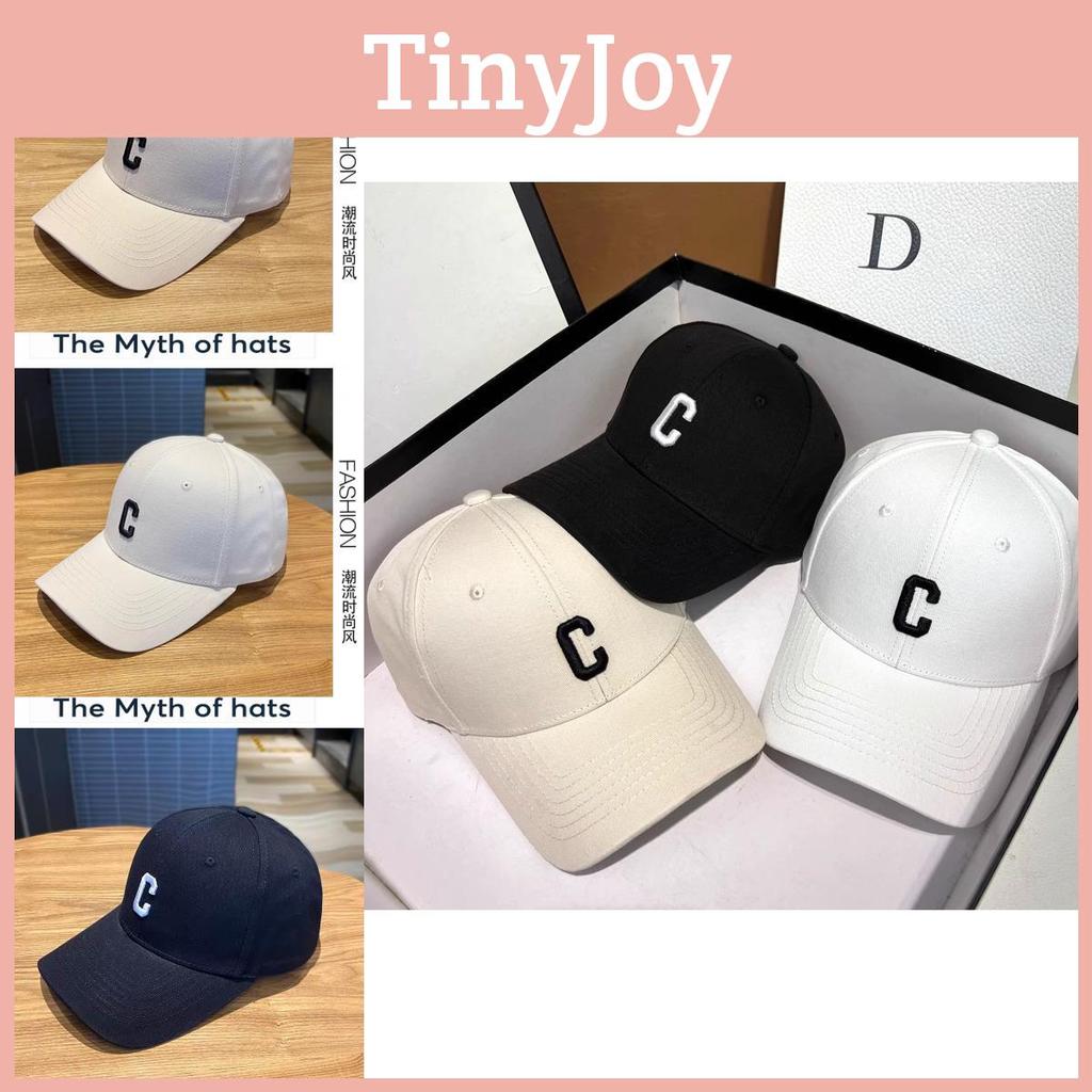 C Letter Baseball Cap Embroidered Hardtop Unisex Spring Summer Cap Duckbill