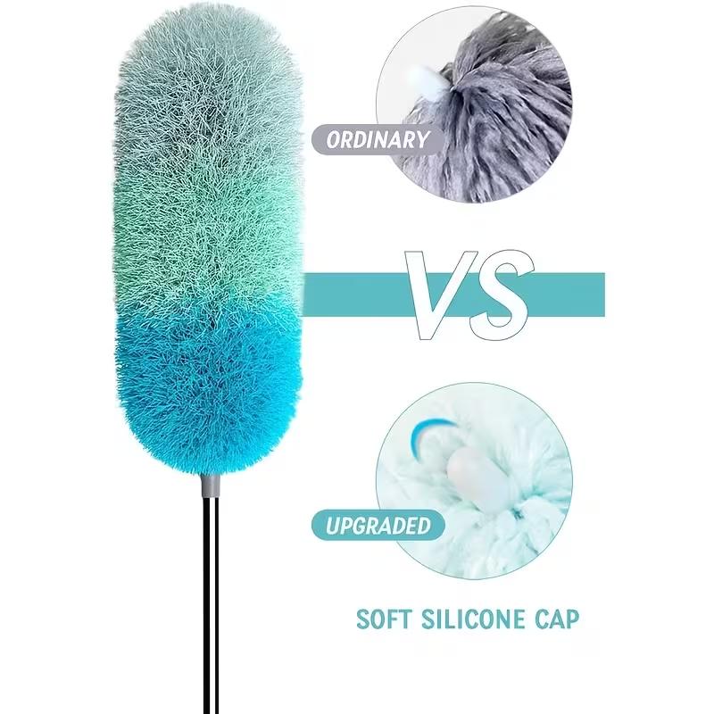 Extendable Microfiber Duster Flexible Long Handle Telescopic Pole Electrostatic Dust Cleaning Brush for Home Office Car Duster