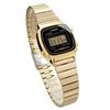 Casio CASIO watch ladies digital NEW design LA670WGA-1 gold x black overseas model